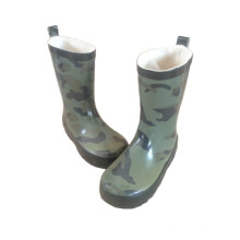 Camo Printed Rubber Rain Boots for Kids